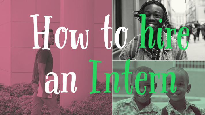 How to hire an intern graphic