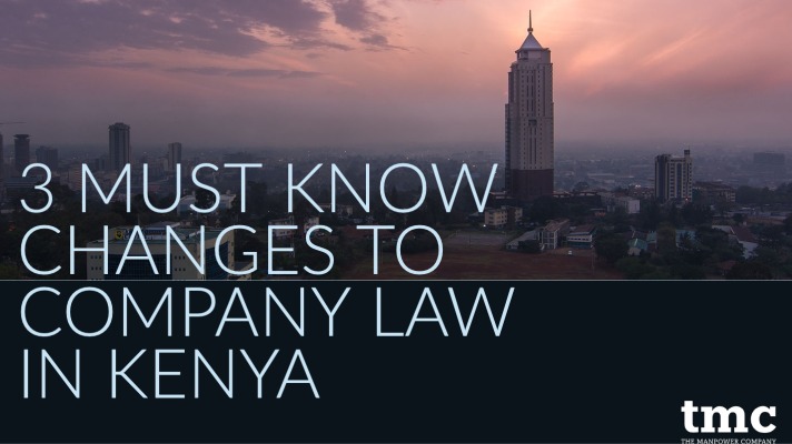 3 changes to company law in kenya