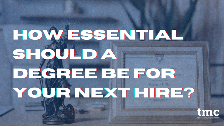 How essential are degrees when hiring candidates?